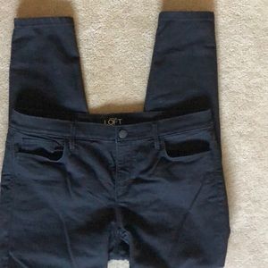 Loft EUC super skinny black jeans size 14/32